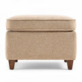 Upholstered storage ottoman for living room use - 45 x 45 x 30cm